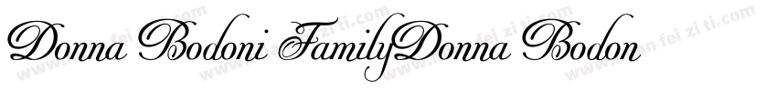 Donna Bodoni FamilyDonna Bodoni Fam字体转换